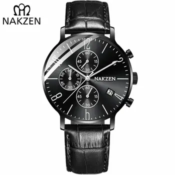 NAKZEN 2018 New Watches Men Luxury Brand Chronograph Man Sports Watches Waterproof Full Steel Quartz Watch Relogio Masculino