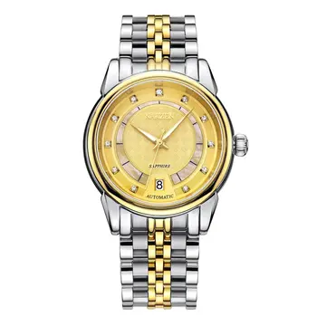 NAKZEN Men Japan Automatic NH35 Movement Mechanical Watch Mens Luminous Waterproof Diamond Classic Wrist Watches Reloj Hombre