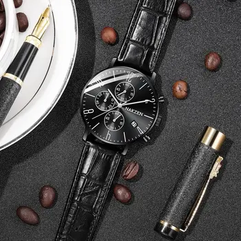 NAKZEN 2018 New Watches Men Luxury Brand Chronograph Man Sports Watches Waterproof Full Steel Quartz Watch Relogio Masculino
