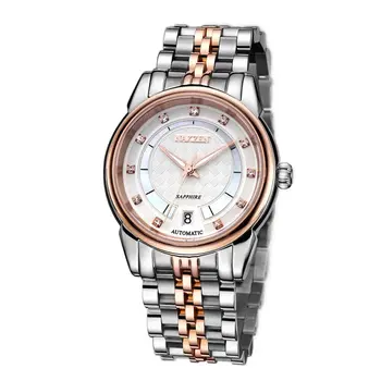 NAKZEN Men Japan Automatic NH35 Movement Mechanical Watch Mens Luminous Waterproof Diamond Classic Wrist Watches Reloj Hombre