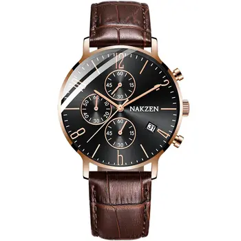 NAKZEN 2018 New Watches Men Luxury Brand Chronograph Man Sports Watches Waterproof Full Steel Quartz Watch Relogio Masculino