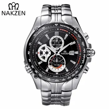 NAKZEN Men Wrist Watch Sport Luminous Mens Quartz Watch Male Multifunction Waterproof 100m Watches Clock relogio masculino