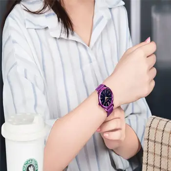 NAKZEN Dress Women Quartz Watches Minimalism Starry sky Magnet Buckle Fashion Wristwatch Waterproof Roman Numeral reloj mujer