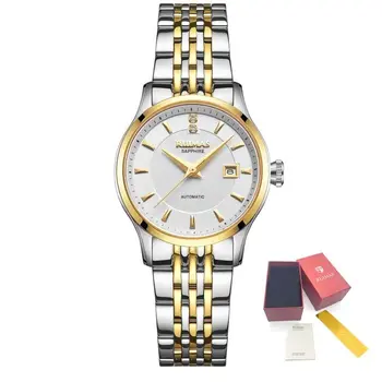 RUIMAS Brand Luxury Women Automatic Mechanical Watches Fashion Ladies Business Casual Wristwatch Sapphire Clock Reloj Mujer 6755