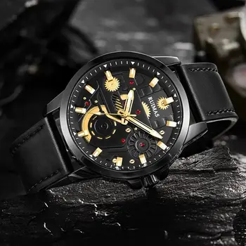 RUIMAS Watches Men's Casual Sport Watches Luxury Military Quartz Wrist Watch Chronograph ​Waterproof Man Clock Montre Homme 307