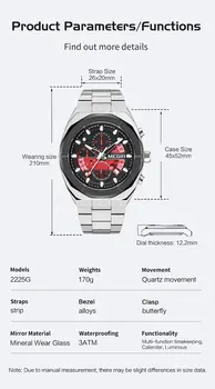 MEGIR New Watch for Men Top Brand Luxury Casual Quartz Wristwatch with Chronograph Waterproof Luminous Auto Date Reloj Hombre