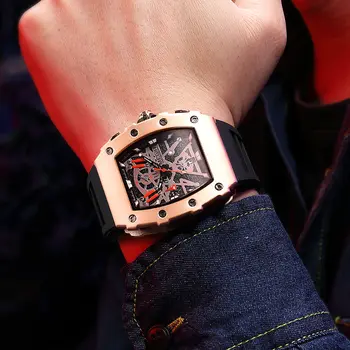MEGIR Luxury Outdoor Sport Wristwatch for Mens Silicone Waterproof Watches Quartz Wrist Watch Male Clock Military Watch 2218