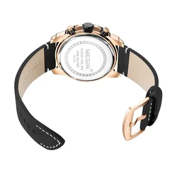 MEGIR Men Watches Fashion Luxury Big Dial Sports Watches Waterproof Quartz Wristwatch Chronograph Man Casual Luminous Clock 2136