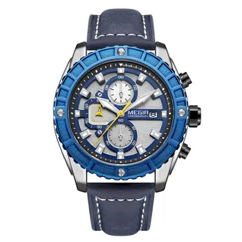 MEGIR Watches Luxury Sport Military Watch for Mens Fashion Casual Quartz Wristwatch Luminous Clock Man Chronograph Reloj Hombre