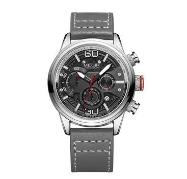 MEGIR Fashion Mens Watches Top Brand Luxury Sports Chronograph Quartz Wrist Watch Men Business Wristwatch Relogio Masculino 2110