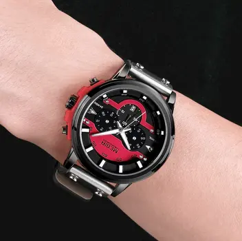 MEGIR Fashion Military Watches for Men Luxury Quartz Sport Wrist Watch Calendar Luminous Waterproof Man Clock Chronograph 2080