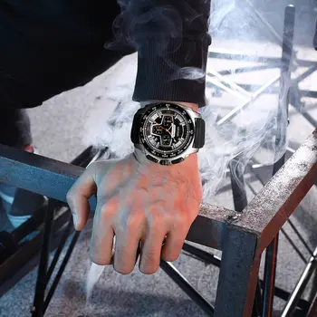 MEGIR Chronograph Men Sport Watch Fashion Silicone Army Military Watches Relogio Masculino Quartz Wrist Watch Clock Men 2056