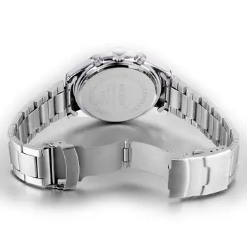 MEGIR Fashion Men Watches Luxury Stainless Steel Business Wristwatch Waterproof Date Quartz Man Clock Relogio Masculino