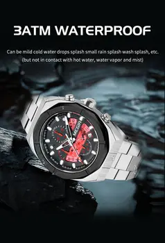 MEGIR New Watch for Men Top Brand Luxury Casual Quartz Wristwatch with Chronograph Waterproof Luminous Auto Date Reloj Hombre