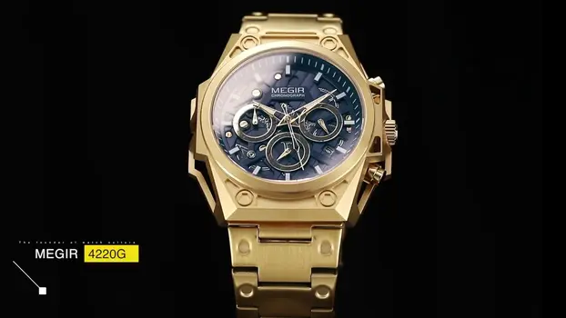 MEGIR Men's Watches Waterproof Sports Wristwatches Quartz Watch Chronograph Luminous Male Clock Calendar Relogio Masculino