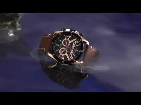 MEGIR Luxury Watch Men Military Sports Watches Leather Quartz Casual Chronograph Man WristWatch? Waterproof Date Clock 2120