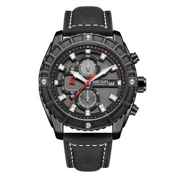 MEGIR Watches Luxury Sport Military Watch for Mens Fashion Casual Quartz Wristwatch Luminous Clock Man Chronograph Reloj Hombre