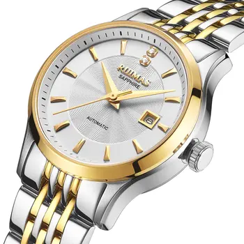 RUIMAS Brand Luxury Women Automatic Mechanical Watches Fashion Ladies Business Casual Wristwatch Sapphire Clock Reloj Mujer 6755