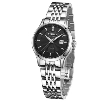 RUIMAS Brand Luxury Women Automatic Mechanical Watches Fashion Ladies Business Casual Wristwatch Sapphire Clock Reloj Mujer 6755