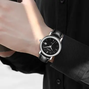 RUIMAS Fashion Mens Quartz Watches Sapphire Sport Wristwatch Waterproof Large Dial Business Casual Watch Clock Montre Homme