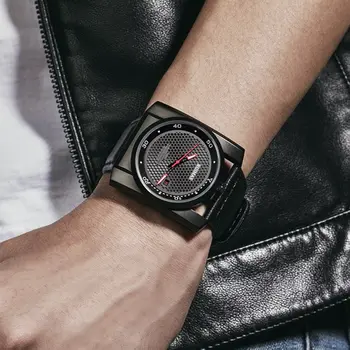 RUIMAS Luxury Men Watches Automatic Mechanical Wrist Watch for Mens Fashion Leather Business Casual Clock Montre Homme 6775