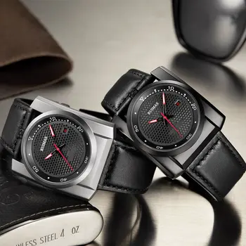 RUIMAS Luxury Men Watches Automatic Mechanical Wrist Watch for Mens Fashion Leather Business Casual Clock Montre Homme 6775