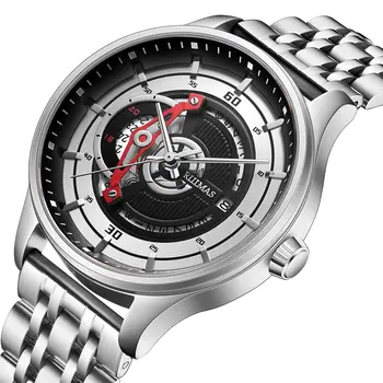 RUIMAS Luxury Business Watches for Mens Fashion Stainless Steel Automatic Mechanical Watch Waterproof Date Wristwatch Clock 6786