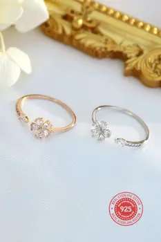 "Lovely Bloom" | 24K Gold & 925 Silver Adjustable Ring