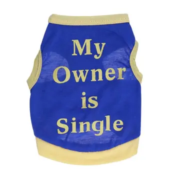 My Owner Is Single Dog T-Shirt by Doggy Doo Little
