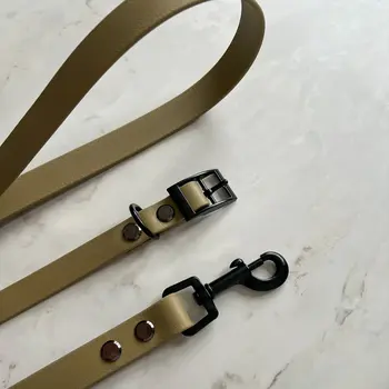 Waterproof Dog Collar + Dog Lead Bundle (Sage) – by Furry Tails