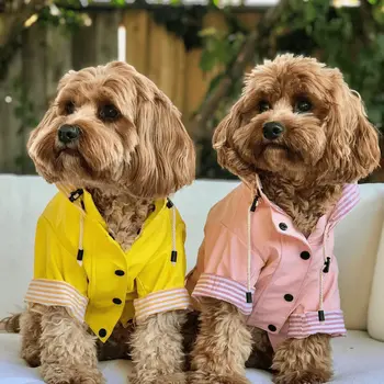 Sloane Waterproof Dog Rain Jacket (Lemon) – by The Paw Co.