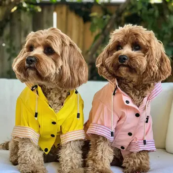 Sloane Waterproof Dog Rain Jacket (Blush) – by The Paw Co.