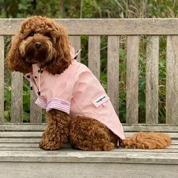 Sloane Waterproof Dog Rain Jacket (Blush) – by The Paw Co.