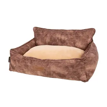 Kensington Box Dog Bed (in Cream, Chocolate, Navy or Grey) by Scruffs