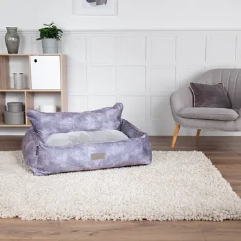 Kensington Box Dog Bed (in Cream, Chocolate, Navy or Grey) by Scruffs