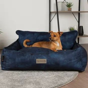 Kensington Box Dog Bed (in Cream, Chocolate, Navy or Grey) by Scruffs