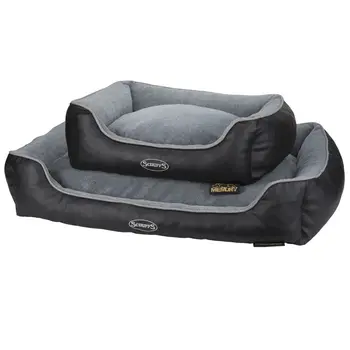 Chateau Memory Foam Orthopaedic Box Dog Bed (Dove, Latte) by Scruffs