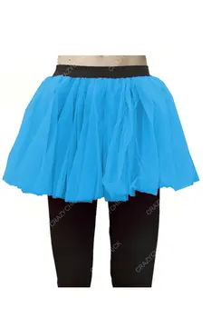 Crazy Chick Women 2 Layers Turquoise Ladies Tutu Skirt