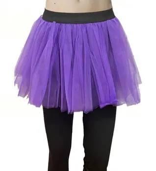 Crazy Chick Women 2 Layer Purple Ladies Tutu Skirt