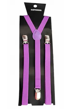 Wickedfun Purple Plain Braces 1.5 cm