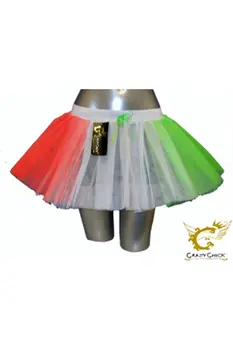 Crazy Chick Women 3 Layers Irish Ladies Tutu Skirt