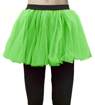 Crazy Chick Women 2 Layer Green Ladies Tutu Skirt