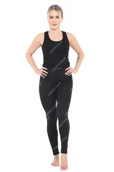Crazy Chick Women's Black Full Length Ladies Cotton Leggings