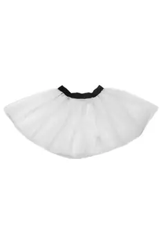 Crazy Chick Women 2 Layer White Ladies Tutu Skirt