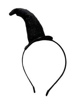 Black Witch Hat On Headband