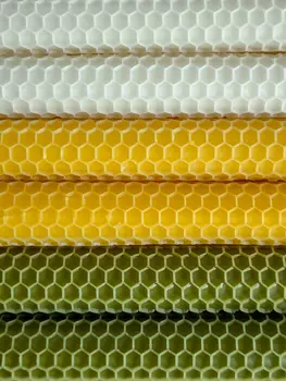 Honeycomb rolled beeswax taper candles