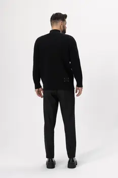 Zipped Turtleneck Sweater