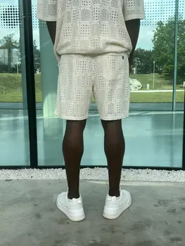 Textured Shorts – Cream
