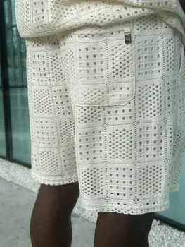 Textured Shorts – Cream