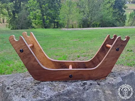 Hamac pour chat écru/gris perlé + support en bois